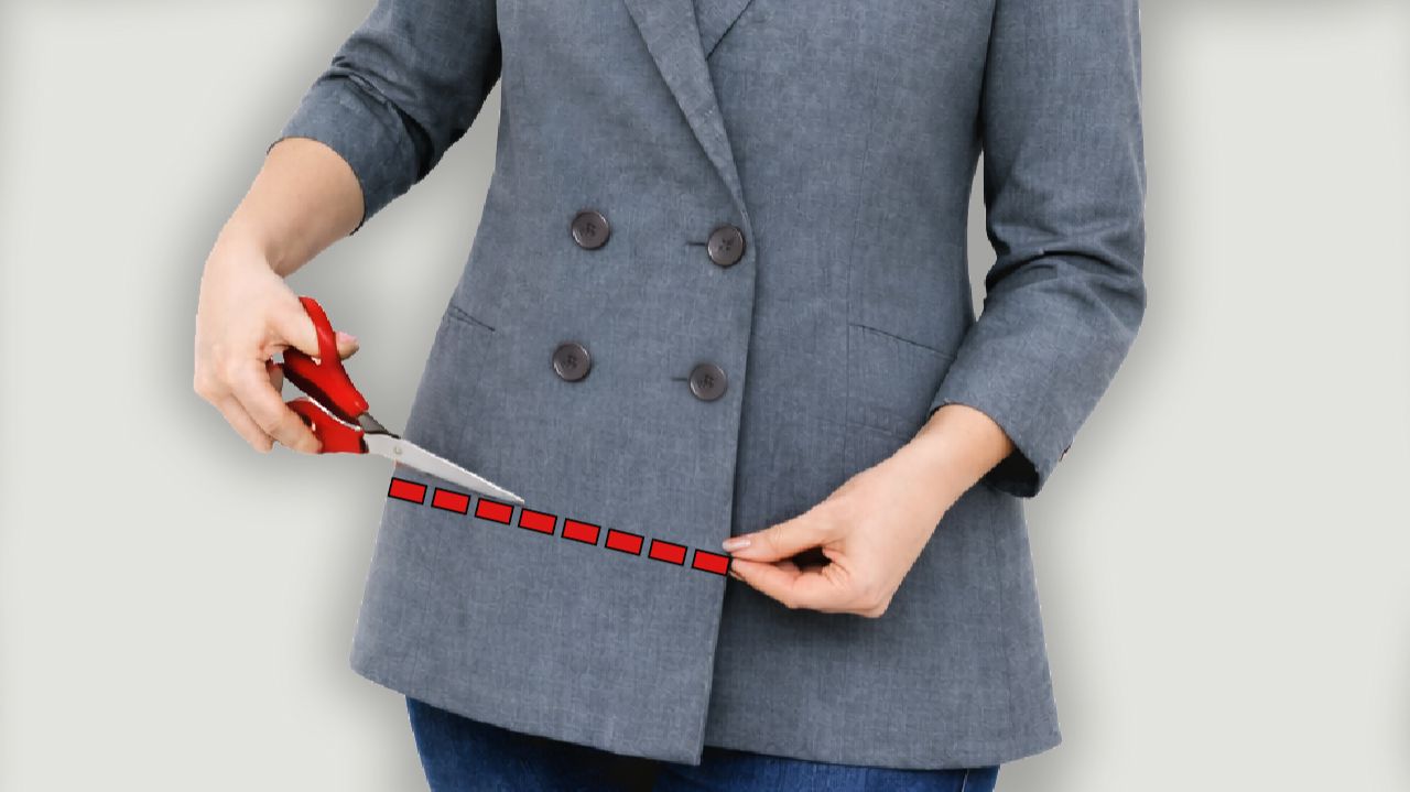 КАК УКОРОТИТЬ ПИДЖАК без похода к портному — ЛЁГКИЙ и БЫСТРЫЙ способ! смотреть онлайн