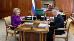 Губернатор Ставрополья и председатель Совфеда Валентина Матвиенко провели рабочую встречу в Москве