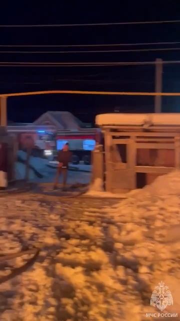 Пожар в городе Сысерть.