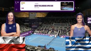 (1) 🇵🇱Ига Швентек - 🇬🇷Мария Саккари