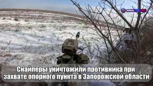🎯Снайперы уничтожили противника при  захвате опорного пункта в Запорожской области
