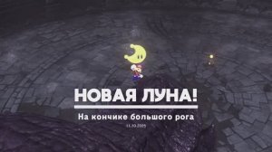 На кончике большого рога