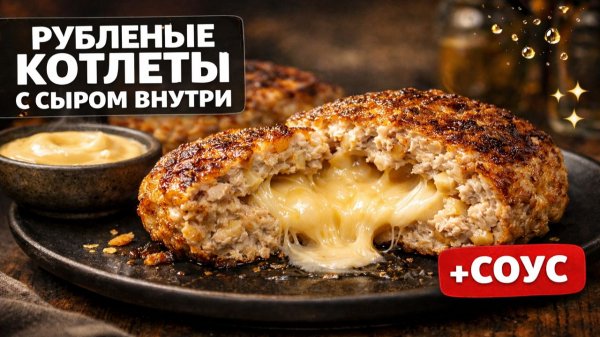 Мои дети ОБОЖАЮТ ЭТИ КУРИНЫЕ КОТЛЕТЫ! Простой рецепт сочных котлет из курицы с начинкой из сыра