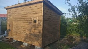 Баня "Каркасная" 4 метра с односкатной крышей купить в Семёнове.