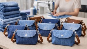 Сумка из старых джинсов за 15 минут БЕЗ ВЫКРОЙКИ | Легко и на продажу