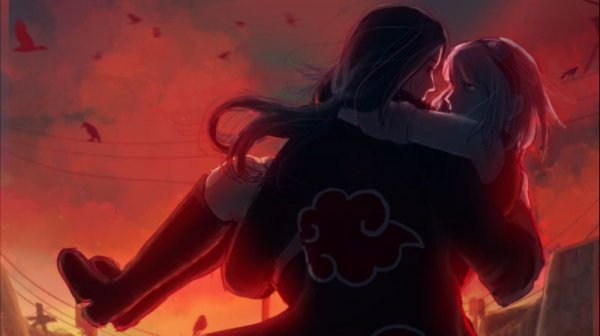 "Когда сакура цветёт".  Naruto Shippuden. Сакура и Итачи. Sakura & Itachi.