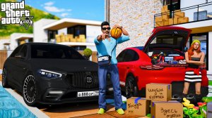 ОТЕЦ И СЫН В GTA 5 - МОЯ ДЕВУШКА ПЕРЕЕХАЛА КО МНЕ В ОСОБНЯК! НОВЫЙ MERCEDES S63 AMG! 🌊ВОТЕР