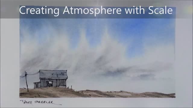 Create a sense of space and atmosphere. Line and wash watercolor demonstration. Peter Sheeler смотреть онлайн