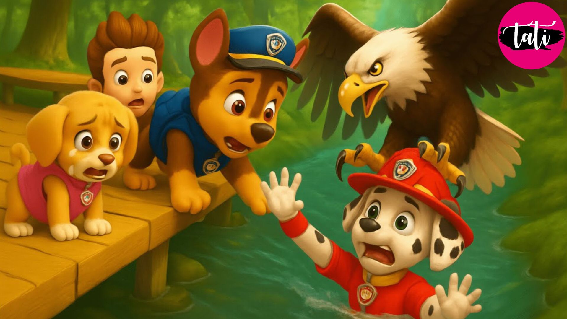 Щенячий патруль и Маршалл. Залипательное видео. Мультфильм для детей и малышей. Анимация 228 смотреть онлайн