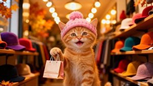 Джинджи покупает свою первую зимнюю шапку  Уютная осенняя история