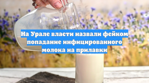 На Урале власти назвали фейком попадание инфицированного молока на прилавки