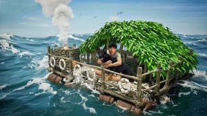 Плавающий спасательный плот из мусора (Эпизод 6) / Собака помогает мне ловить осьминогов и готовить