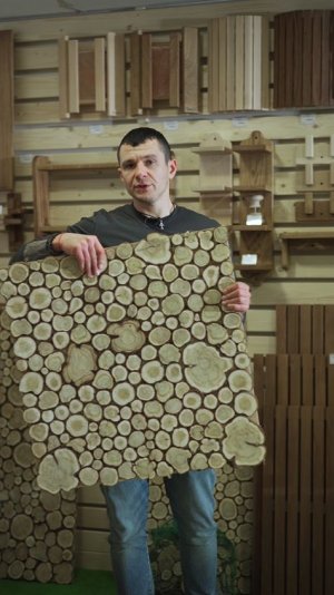 Панно из можжевельника - невероятный запах без замены потолка.