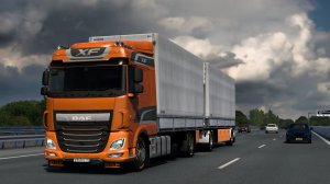 546 / ЕTS2 1.57 / DAF XF / Купил новый трак и сразу в Британию.