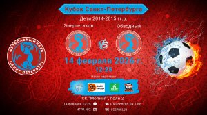 Энергетиков-Обводный/КУБОК САНКТ-ПЕТЕРБУРГА Поле 2_Игра №2, 14-02-2026 12:25