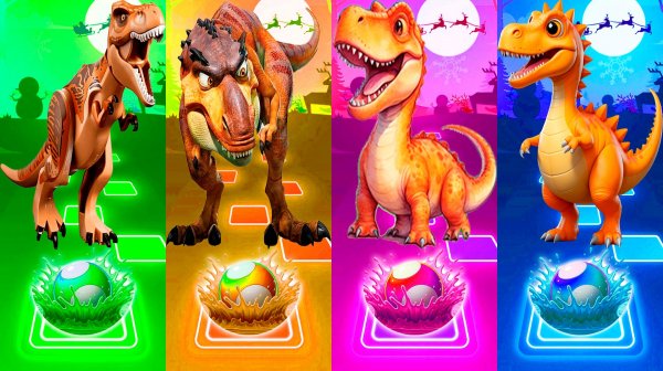 Coffin Dance Динозавры 318 уровень - Мультики про Динозавров | МУЛЬТФИЛЬМЫ ДИНОЗАВРЫ в Tiles Hop