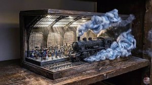 Живые картины - Париж, станция Сен-Лазар, где совершается скоростной обход [Клод Моне]