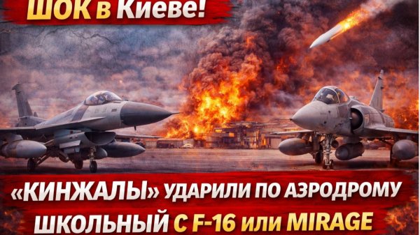 ШОК в Киеве! «Кинжалы» ударили по аэродрому Школьный с F-16 или Mirage