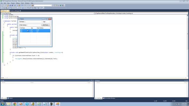 C# Beginners Tutorial - 93 - ListView Control pt 3 смотреть онлайн