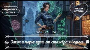 🎧АУДИОКНИГА ПОЛНОСТЬЮ ⚖️ Закон и чары: путь от стажёра к ведьме 🔮Магический детектив 🔍ЧАСТЬ  4️⃣
