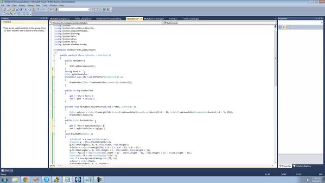 C# Beginners Tutorial - 138 - Making Controls pt 6 смотреть онлайн