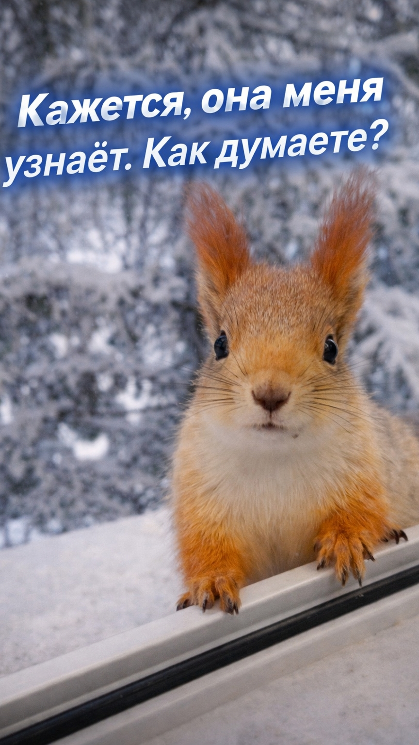 Белка меня узнаёт? 🐿️