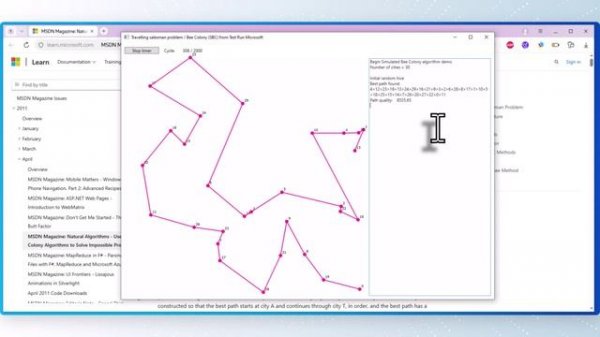 Travelling salesman problem (TSP) / Bee colony (SBC)