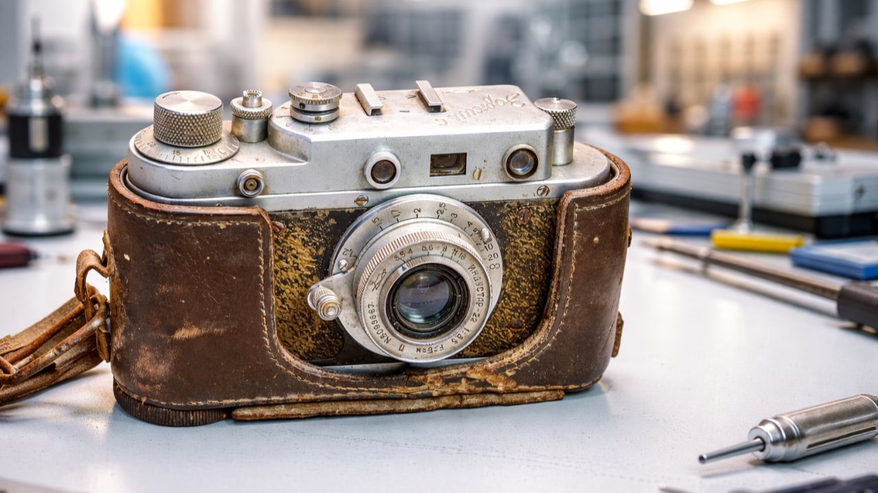 Реставрация легендарного фотоаппарата из СССР «Зоркий С» смотреть онлайн