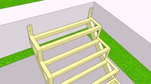 модель лестничного каркаса #17