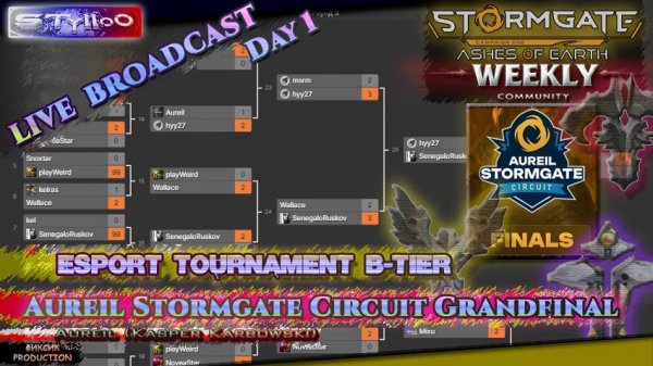 STORMGATE eSPORTS B-Tire: Aureil Stormgate Circuit Grandfinal : Day 1 : LIVE BROADCAST