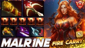 Malrine Lina Fire Carry — профессиональный геймплей в Dota 2 [Смотри и учись]