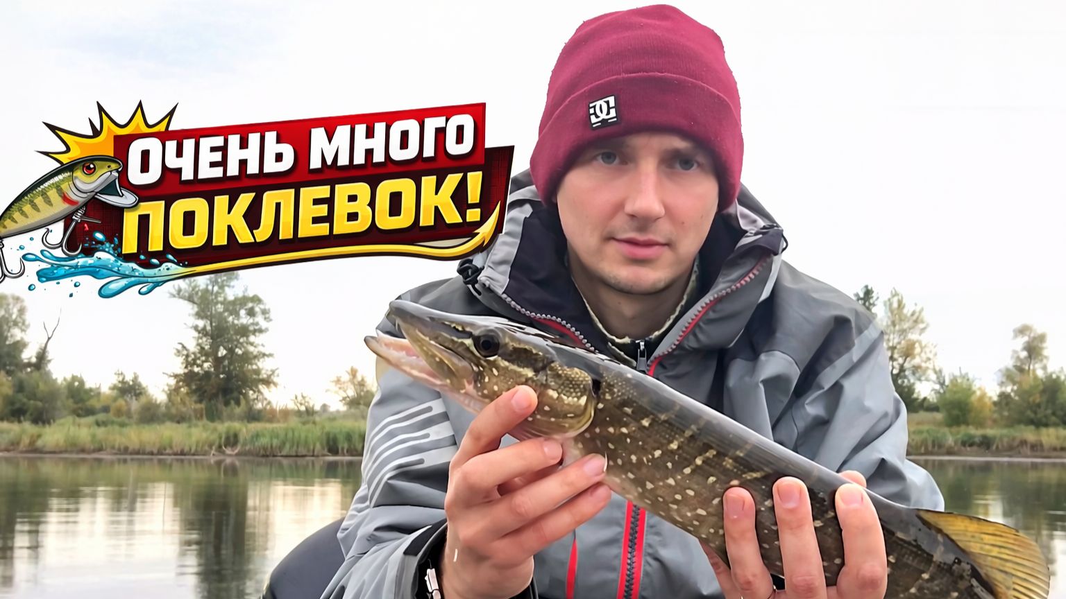 Много поклевок щуки ранней осенью...НО есть моментик!!! смотреть онлайн