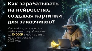 Запись эфира про заработок на нейронках