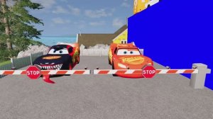 🚚 МАКВИН НА ТРЕХ ПРИЦЕПАХ: ТРЯСКА И ПРИКЛЮЧЕНИЯ! 🛣️ МУЛЬТИКИ: ямы vs поезд — кто кого? 💥😆