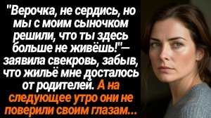 Жизненные Истории/Верочка, не сердись, но ты с нами теперь не живёшь!- сообщила мне свекровь