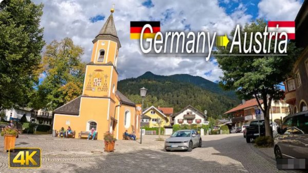 🚗 SmartTV 4К ➤ 🌄 Поездка из Гармиш-Партенкирхена, Германия, в Йенбах, Австрия! 🌄