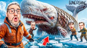 МЫ ПОЙМАЛИ ГИГАНТСКОГО КИТА! 7 ДНЕЙ на АРКТИКЕ с МОНСТРАМИ! ОЧЕНЬ СТРАШНАЯ РЫБАЛКА! (GONE FISHING)