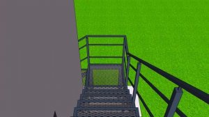 модель лестничного каркаса #15