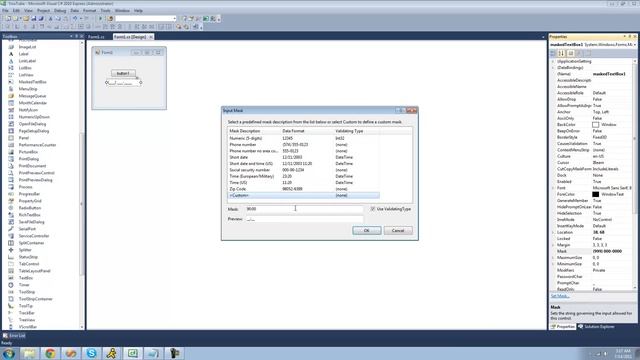 C# Beginners Tutorial - 86 - MaskedTextBox Control смотреть онлайн