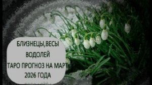БЛИЗНЕЦЫ, ВЕСЫ, ВОДОЛЕЙ ТАРО-ПРОГНОЗ НА МАРТ 2026 ГОДА