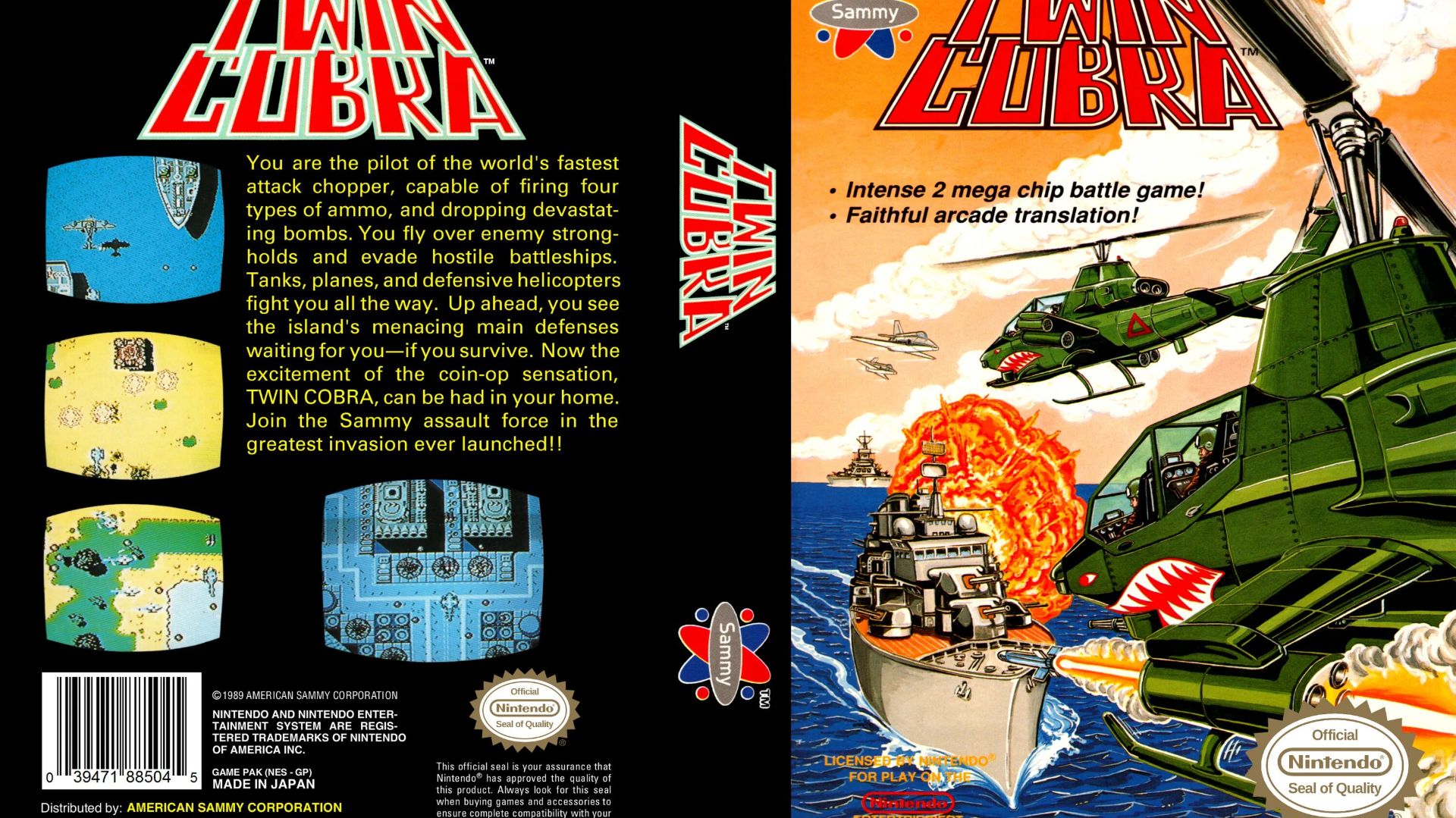Twin Cobra (NES) смотреть онлайн