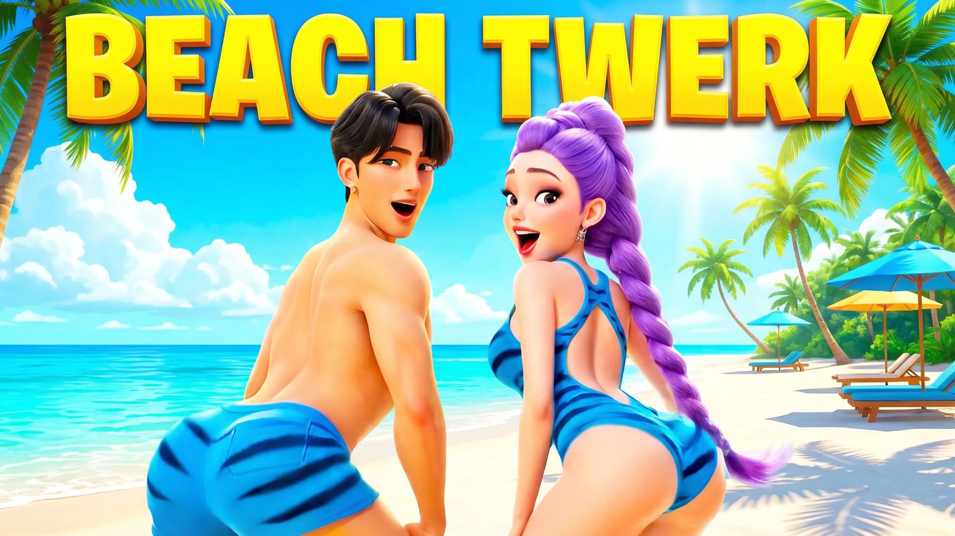 Руми и Джину - Beach TWERK и многое другое 🏖️🍑 | К-Поп Охотницы на Демонов смотреть онлайн