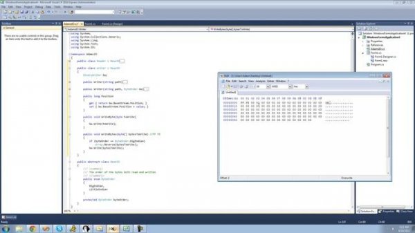 C# Beginners Tutorial - 193 - Project 6 Reading and Writing Classes, Writing Bytes