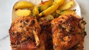 Хрустящая КУРА...🍗🥔😋