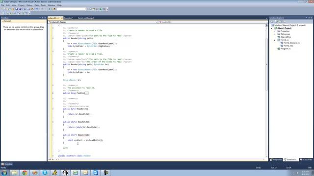 C# Beginners Tutorial - 188 - Project 6 Reading and Writing Classes, Reading Methods смотреть онлайн