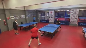 Чирков А. (736) - Нельсон Д. (672) настольный теннис 10.02 Малиновый 400+ турнир