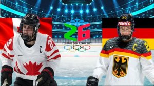 ХОККЕЙ ОЛИМПИАДА ЖЕНЩИНЫ 1/4 ФИНАЛА.  КАНАДА - ГЕРМАНИЯ.  ТЕКСТОВАЯ ОНЛАЙН ТРАНСЛЯЦИЯ.