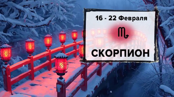СКОРПИОН ♏ 16 - 22 Февраля 2026 | Расклад таро на неделю для знака Зодиака Скорпион