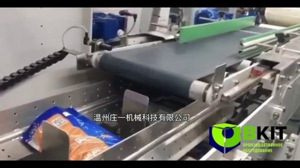 Автомат-картонатор (кейспакер) укладки дой-паков по-слойно по одному.