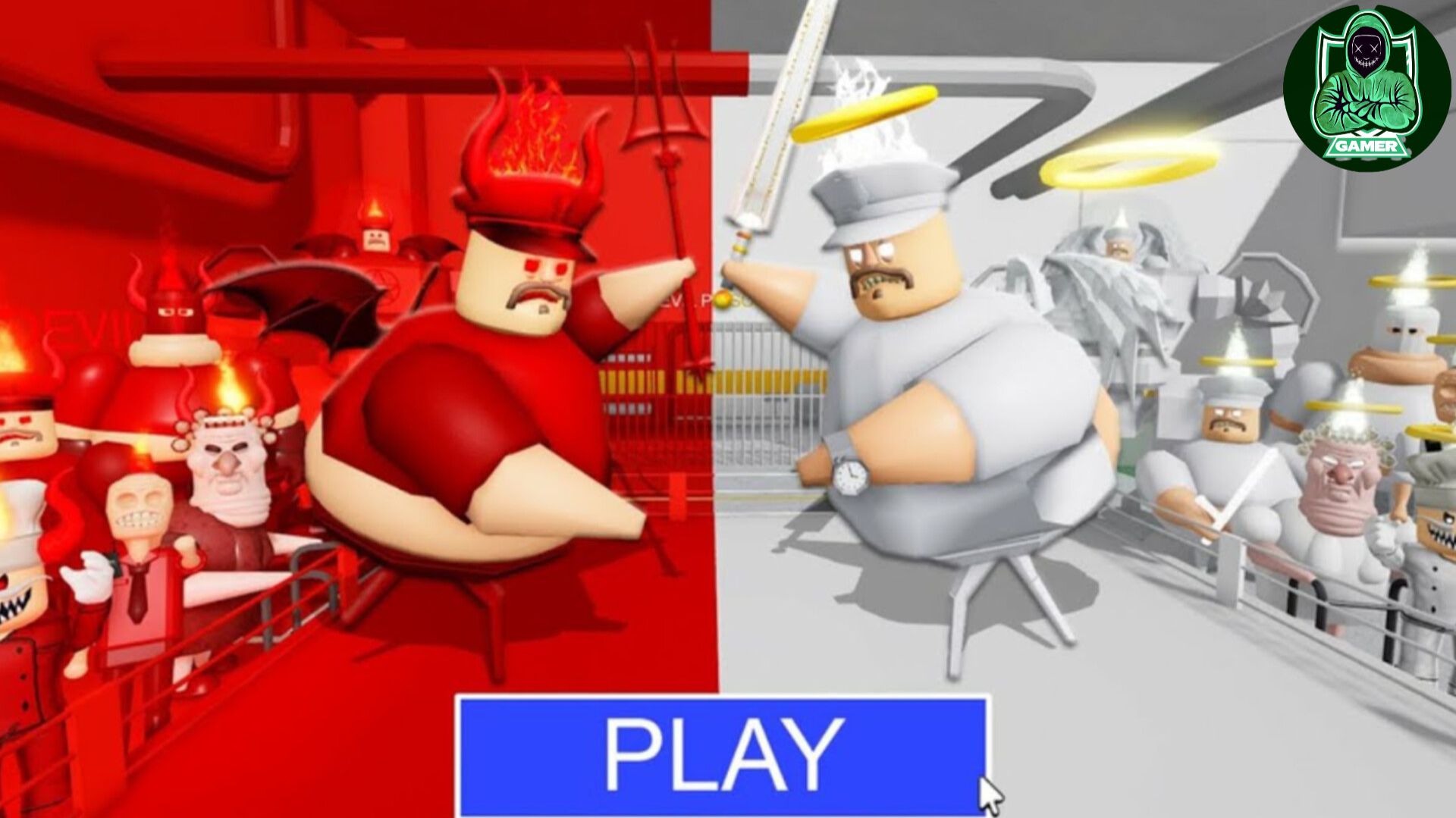 Демон против ангела побег из тюрьмы - игровой процесс в roblox #роблокс #roblox смотреть онлайн